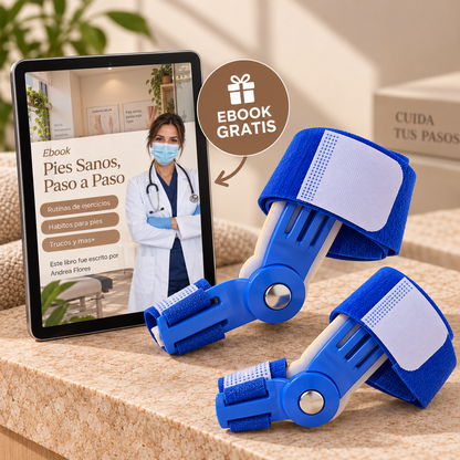 PiesFix™ - Corrector Ajustable para Juanetes + Ebook GRATUITO "Pies Sanos, Paso a Paso"