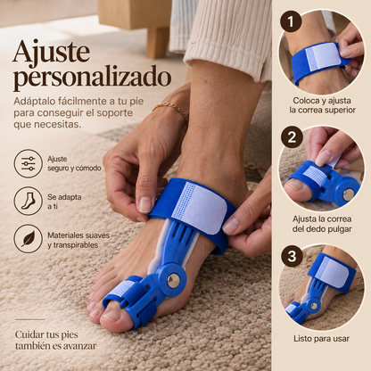 PiesFix™ - Corrector Ajustable para Juanetes + Ebook GRATUITO "Pies Sanos, Paso a Paso"