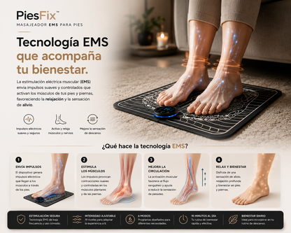 PiesFix™ - Masajeador EMS para Pies + Ebook GRATUITO “Pies en Equilibrio”