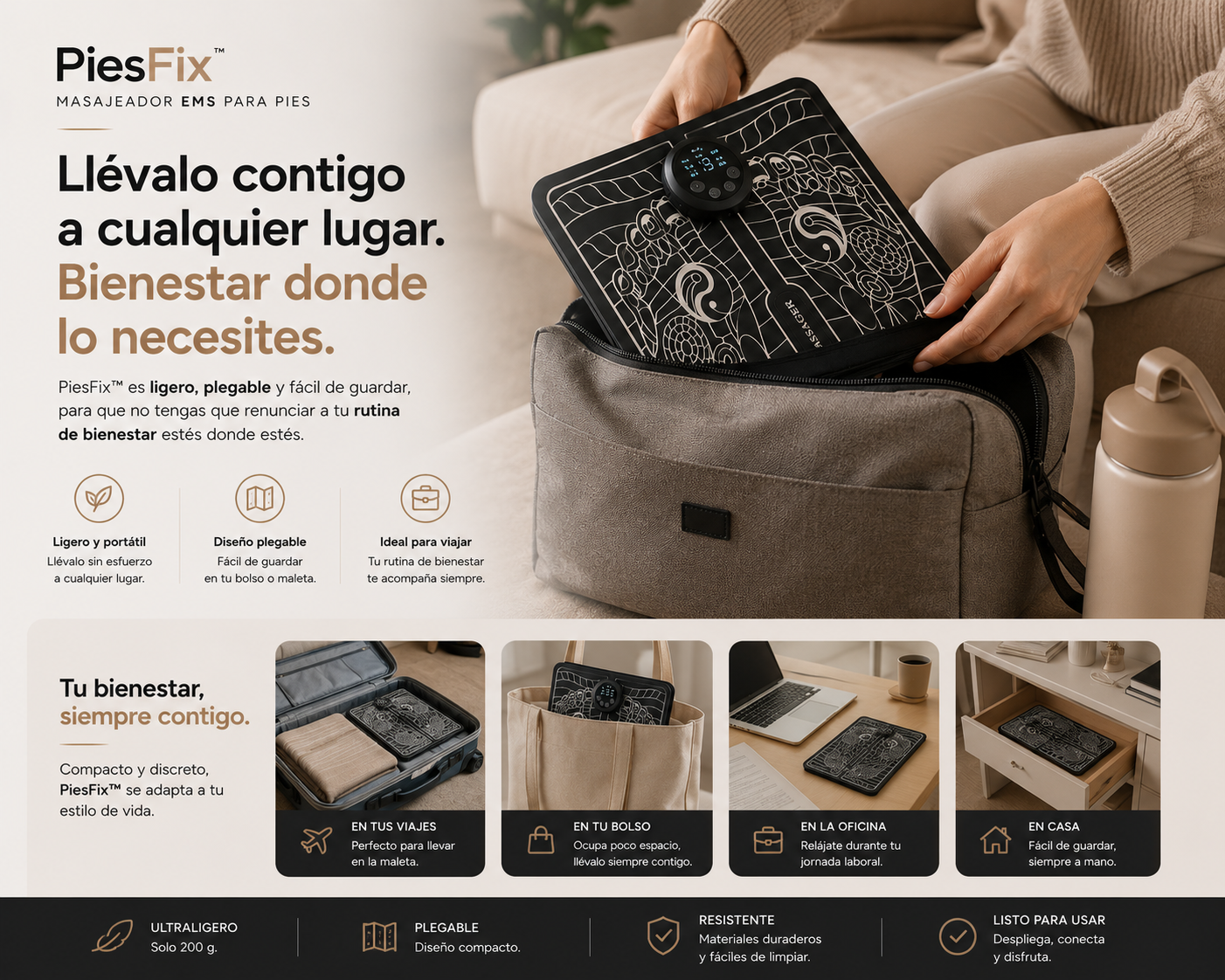 PiesFix™ - Masajeador EMS para Pies + Ebook GRATUITO “Pies en Equilibrio”