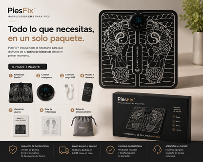 PiesFix™ - Masajeador EMS para Pies + Ebook GRATUITO “Pies en Equilibrio”